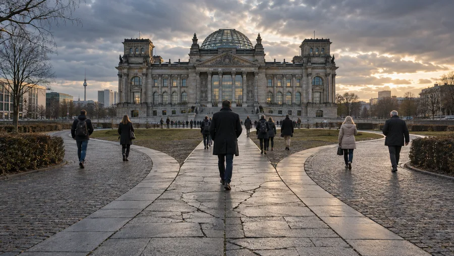Europäische Flaggen vor dem EU-Parlament – Symbol christdemokratischer Zusammenarbeit